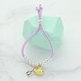 Kids Personalised Enamel Charm Suede Slider Bracelet, thumbnail 7 of 11