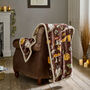 Autumn Animals Sherpa Reverse Throw 130 X 170cm, thumbnail 1 of 3