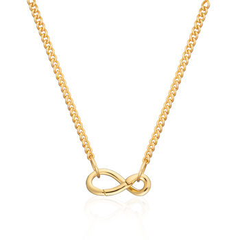 Infinity Curb Chain Necklace, 5 of 7