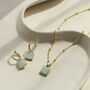 Amazonite Necklace In Gold Vermeil Plate, thumbnail 4 of 7