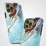 Blue Ocean Marble Tough Case For iPhone, thumbnail 2 of 4