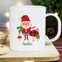 Personalised Christmas Toadstool Santa Plastic Mug, thumbnail 1 of 3