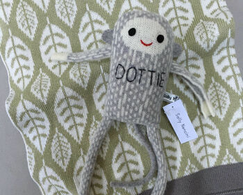 Knitted Lambswool Baby Monkey, 10 of 10