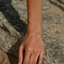 Tiny Cubicle Silver Chain Bracelet, thumbnail 3 of 7