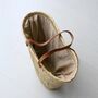Handwoven Straw Market Basket, thumbnail 5 of 5