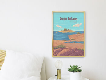 Georgian Bay Islands National Park Canada Travel Poster, 3 of 8