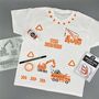 Diggers And Dumpers Kids T Shirt Painting Starter Kit, thumbnail 3 of 10