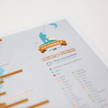 Personalised Scratch Off UK Fishing Print, 8 of 9