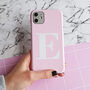 Personalised Pink And White Alphabet Phone Case, thumbnail 3 of 10