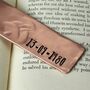 9th Anniversary Personalised Copper Bookmark, thumbnail 9 of 12
