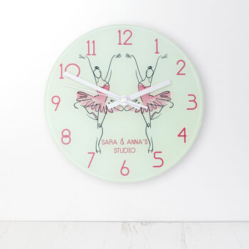 Personalised Ballet Studio Wall Clock, 2 of 10