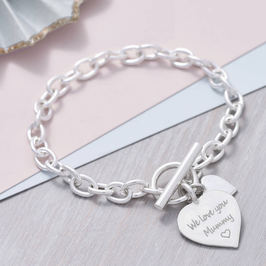 Original Silver Heart Charm Bracelet 