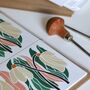 Linocut Snowdrop Notecards Set Of Eight, thumbnail 11 of 11