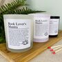 Funny Personalised Book Lovers Affirmation Candle, thumbnail 1 of 11