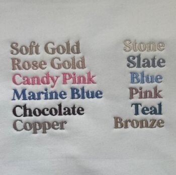 Daddy's Bestie Father's Day Bow Embroidered Sweatshirt Jumper, 6 of 6