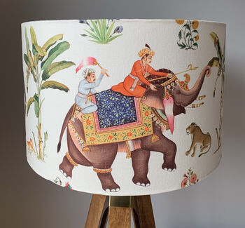 Indian Elephant Drum Lampshade, 6 of 7