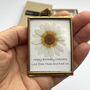 Personalised Handmade Paper Pressed Daisy Mini Framed Gift, thumbnail 2 of 7