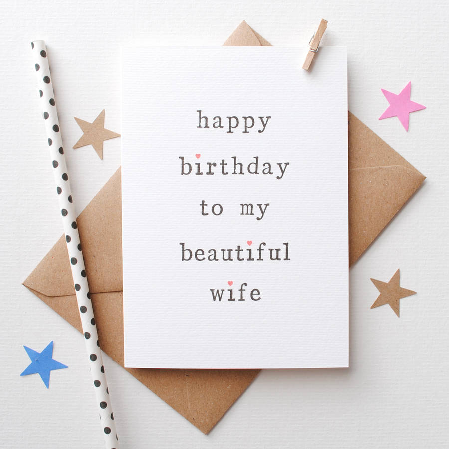 husband or wife birthday card by the two wagtails | notonthehighstreet.com