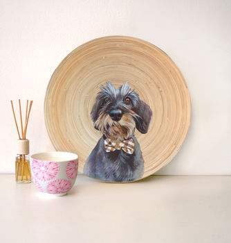 Bespoke Cat / Dog Pet Portrait Painting On A Plate, 4 of 7