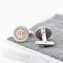 Rose Gold Plated Silver Entwined Monogram Cufflinks, thumbnail 1 of 5