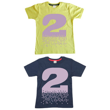 Age Number Kids T Shirt, 4 of 12
