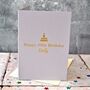 Personalised Foiled ‘Cake’ Birthday Card, thumbnail 1 of 4