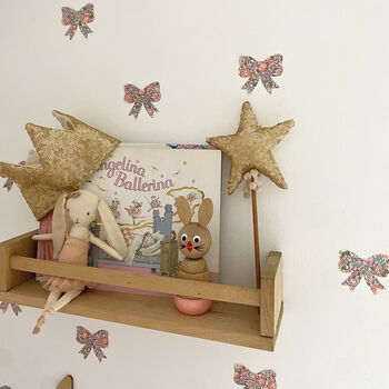 Liberty Fabric Bow Wall Stickers, 5 of 11