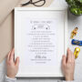 Personalised Ten Things I Love About Daddy Print, thumbnail 2 of 4