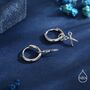 Sterling Silver Tiny Scissors Huggie Hoops Earrings, thumbnail 3 of 11