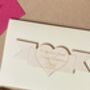 Personalised Wooden Heart Valentine’s Keepsake Card, thumbnail 2 of 9