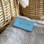 Baby Basket Or Blanket Personalised Leather Tag, thumbnail 4 of 12