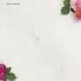 Crystal Back Drop Necklace Lariat For Wedding, thumbnail 4 of 12