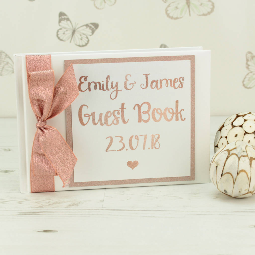 personalised rose gold wedding post box by dreams to