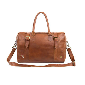 Personalised Leather Eckhart Doctor Holdall, 3 of 10