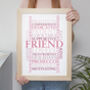 Personalised Pink Words Art Print, thumbnail 7 of 8