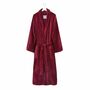 Women's Egyptian Cotton Dressing Gown Baroness Burgundy, thumbnail 2 of 3