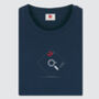 Disk Retro Tech Navy Organic T Shirt, thumbnail 1 of 5