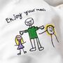 Personalised Kid's Drawing Handkerchief Keepsake Gift, thumbnail 3 of 5