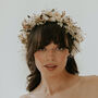 Olive Dried Flower Crown Wedding Headband, thumbnail 1 of 2