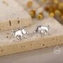 Sterling Silver Wild Boar Stud Earrings, thumbnail 1 of 12