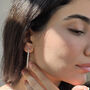Big Round 40mm Hoop Silver Earrings With Crystals, thumbnail 6 of 6
