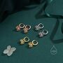 Sterling Silver Crab Dangle Huggie Hoops, thumbnail 4 of 9