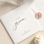 Luxury Wedding Day Card To My Bride, Groom With Wax Seal, thumbnail 4 of 12