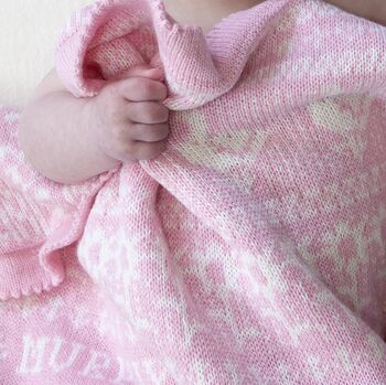 Waveney Cashmere Cotton Baby Blanket, 7 of 8