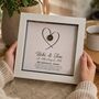 Personalised 8th Anniversary Gift Framed Bronze Heart, thumbnail 1 of 11
