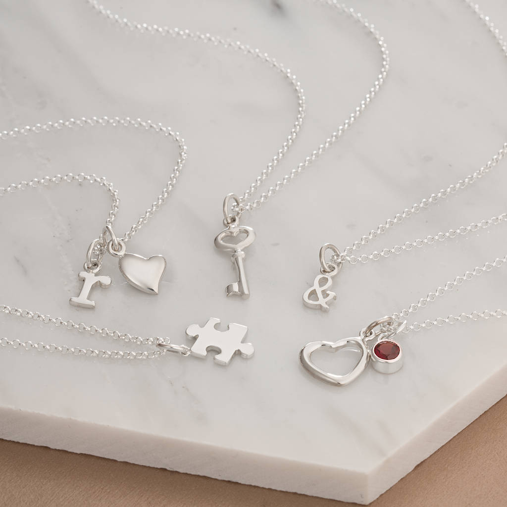 create your own valentine charm necklace by lily charmed ...