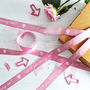 Valentine's Day 15mm Personalised Printed Ribbon, thumbnail 2 of 7