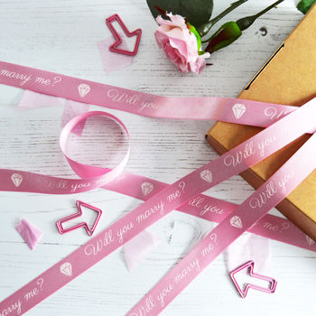 Valentine's Day 15mm Personalised Printed Ribbon, 2 of 7