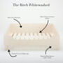Birch White Washed Dog Bed, thumbnail 6 of 12