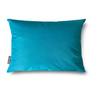 Aqua Blue Water Resistant Garden And Outdoor Cushion, 3 of 3